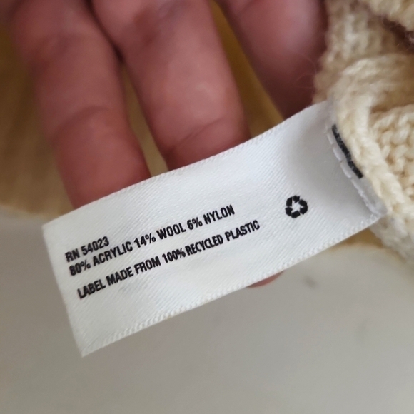 Pullover Wool Blend Sweater Tunic Size Large Fall Cozy Lagenlook Coastal - Picture 6 of 7